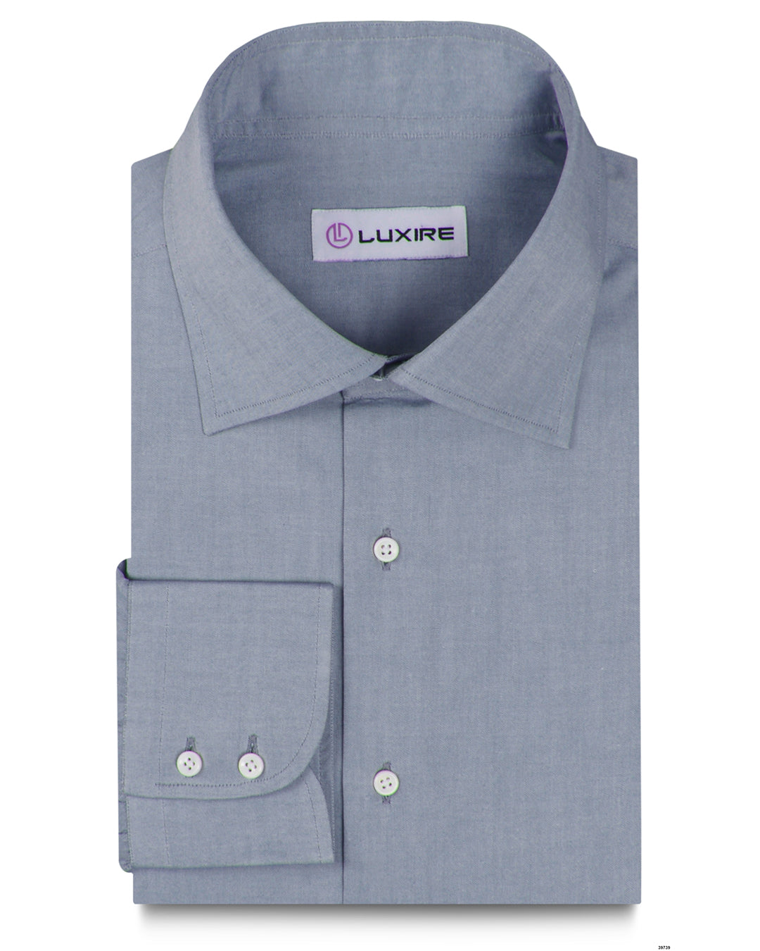 Grey Oxford Dress Shirt - 1