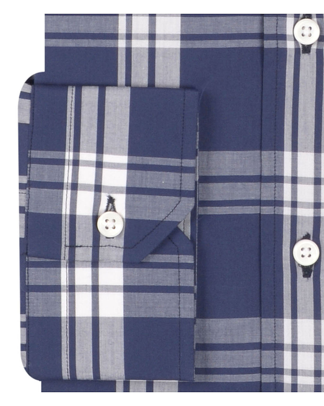 Navy Grey Casual Checks - 3