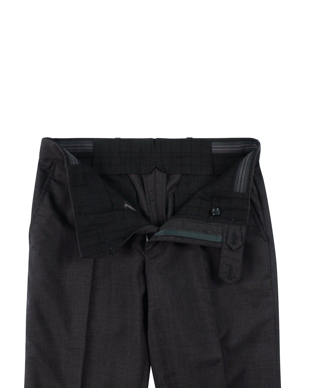 Vitale Barberis Canonico - 120s 2 Ply Charcoal Grey Dress Pant - 3