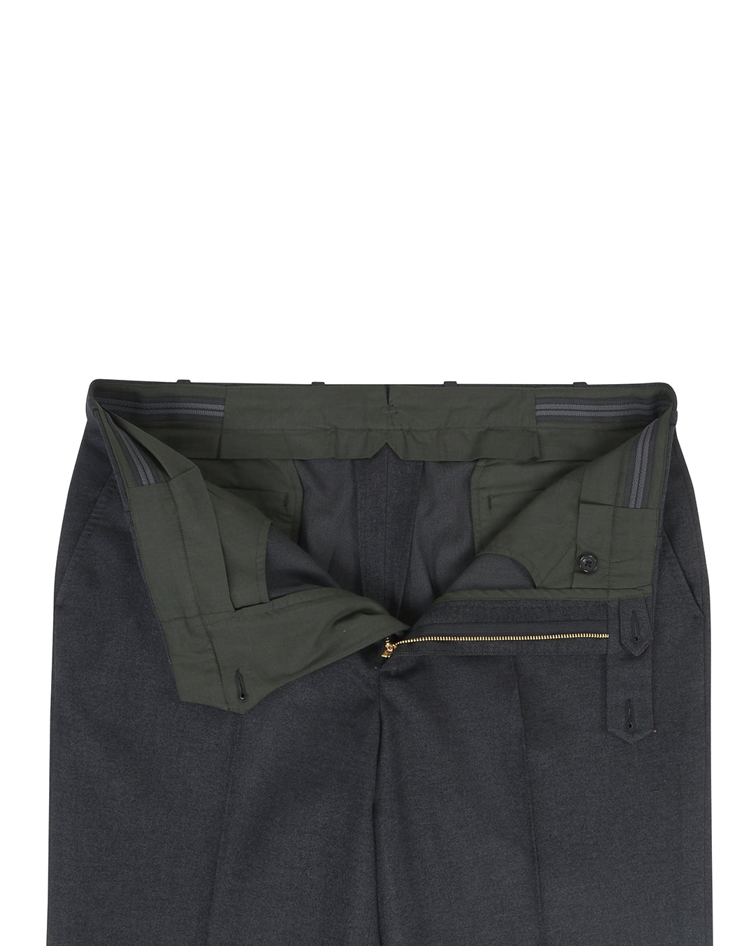 Midnight Grey Cotton Gabardine Twill