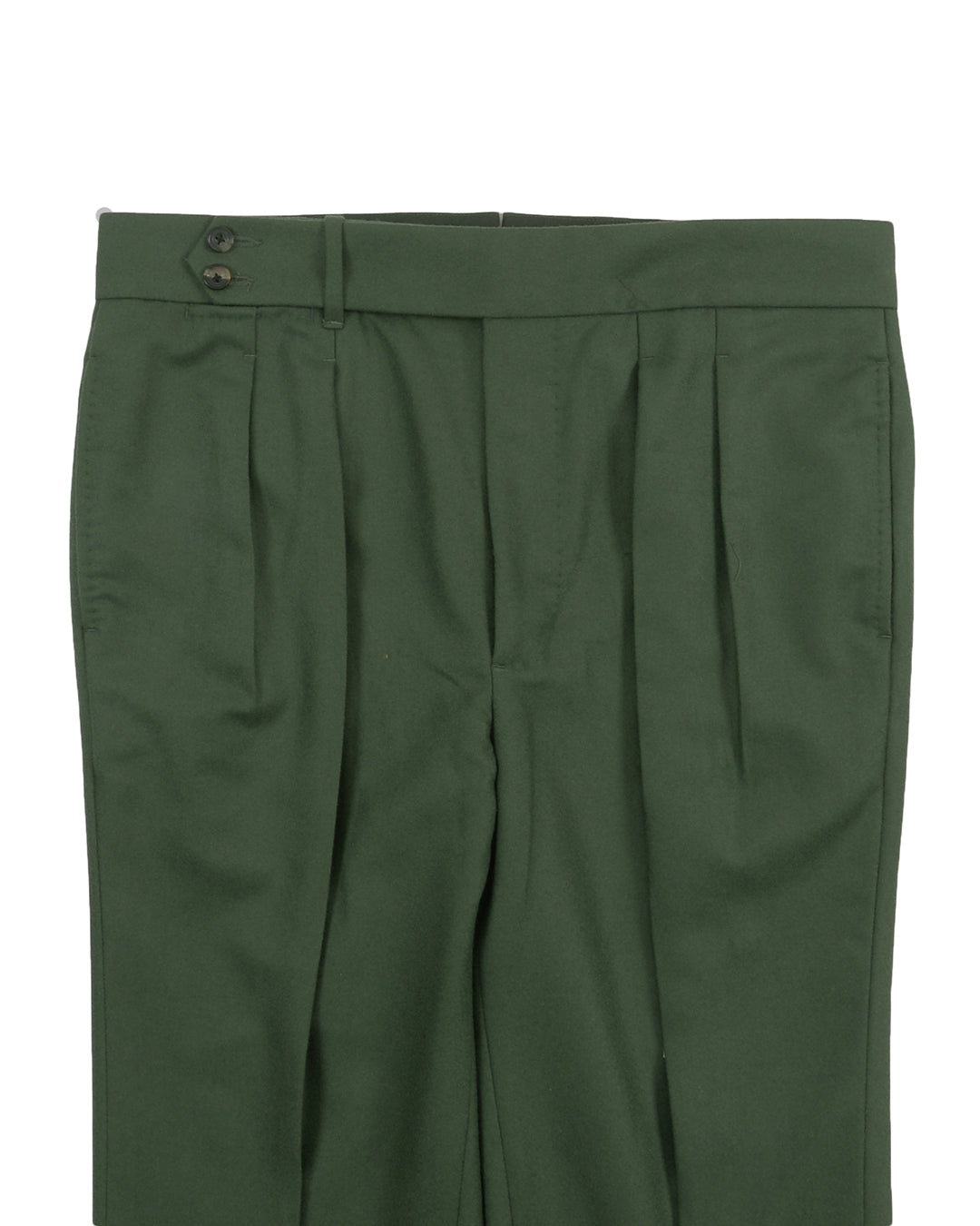 VBC :100% Wool Green Flannel - 2