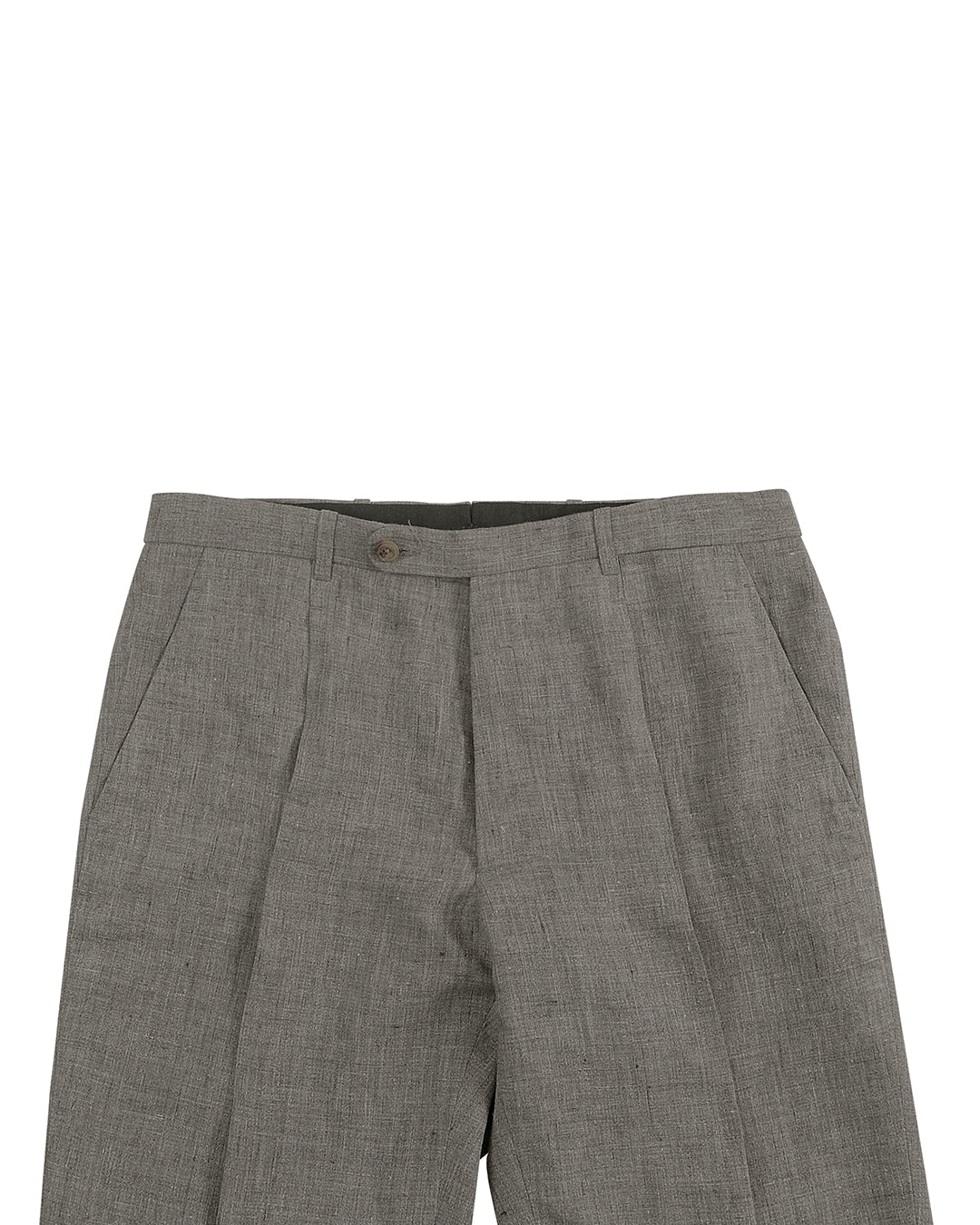 Solbiati Stone Grey Linen Dress Pant - 3