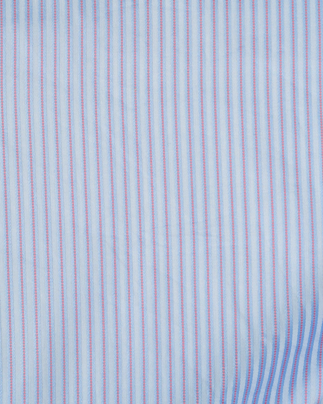 Pink Blue Satin Stripes on Pale Blue Shirt - 7