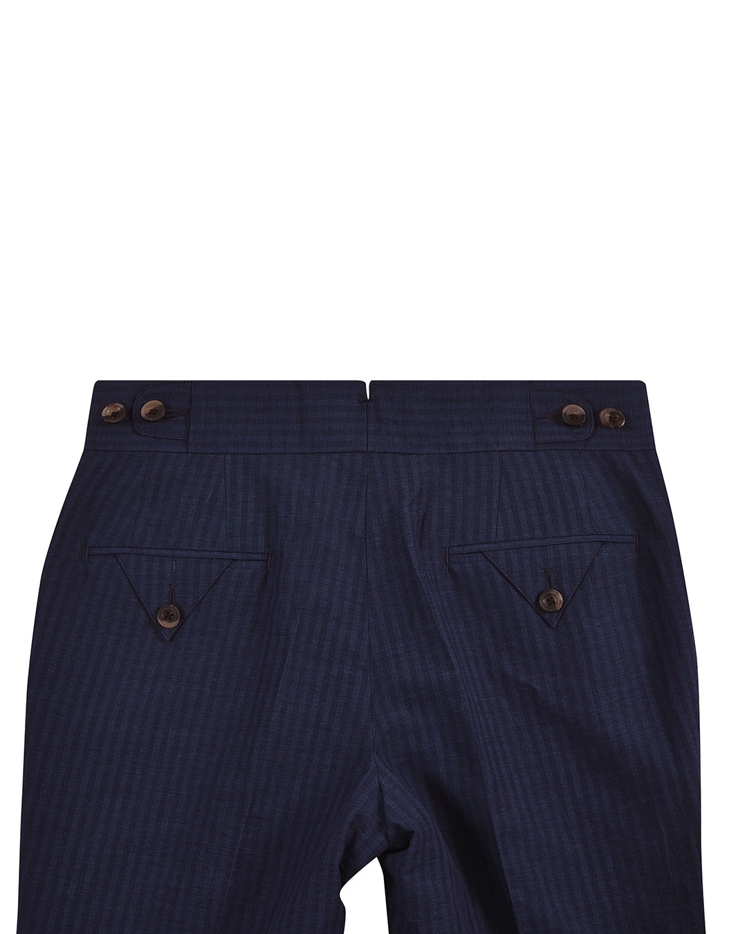 Loro Piana: Dark Blue Stripe Seersucker - 4