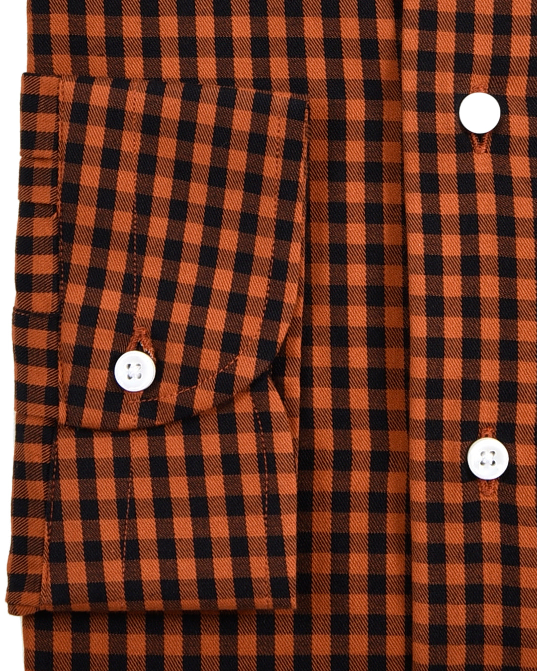 Orange Black Gingham