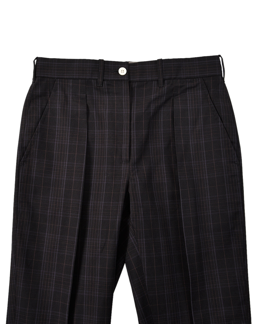 Black Grey Checks Pant - 3