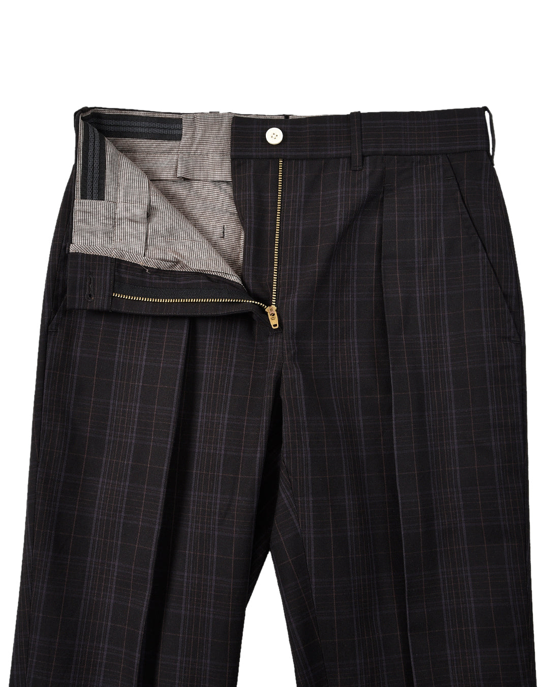 Black Grey Checks Pant - 4