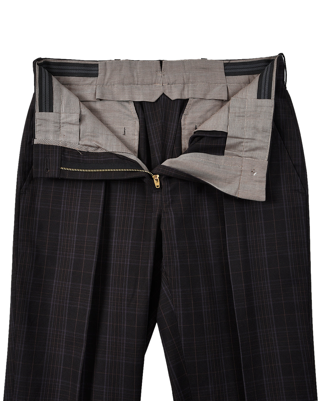 Black Grey Checks Pant - 5