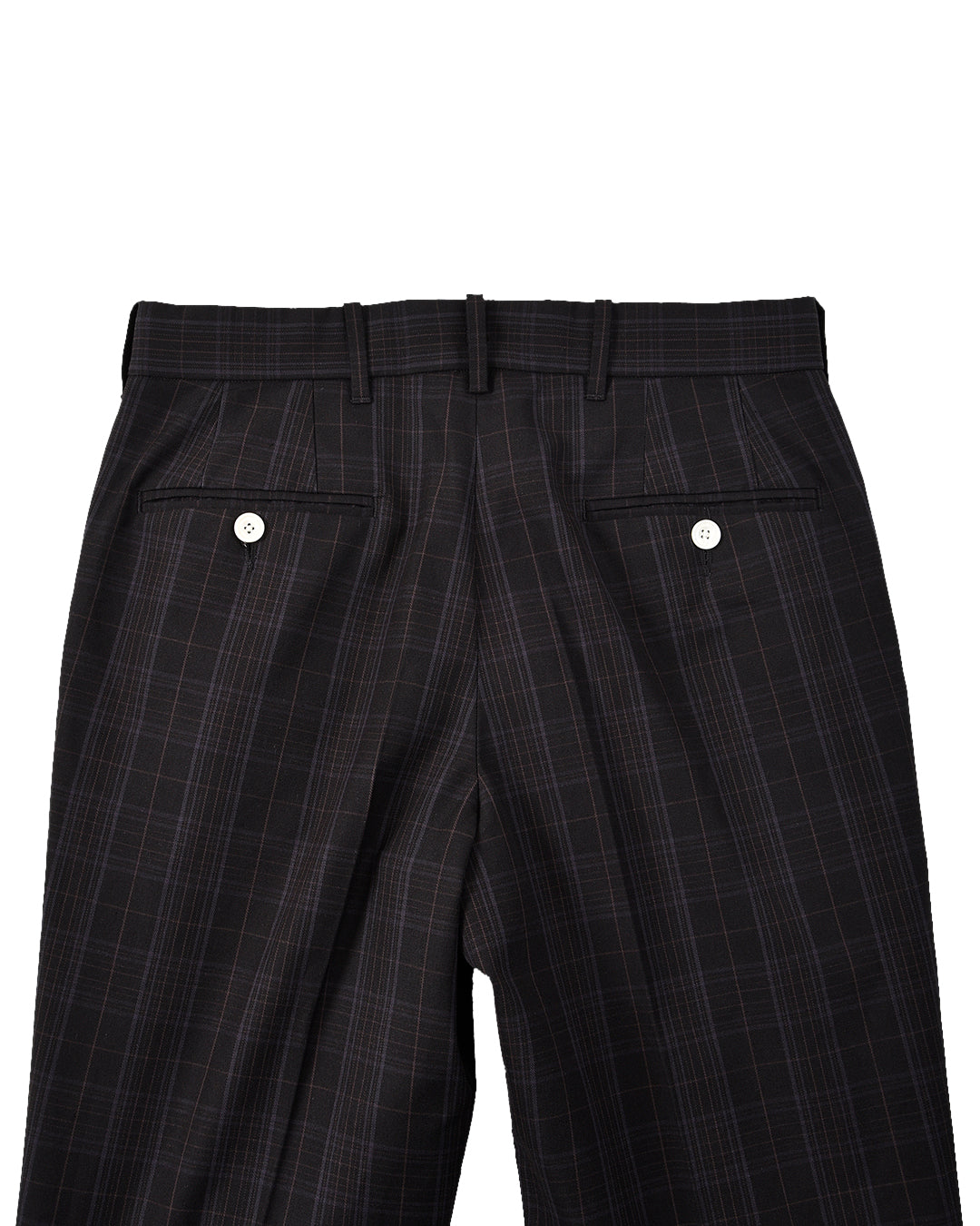 Black Grey Checks Pant - 6