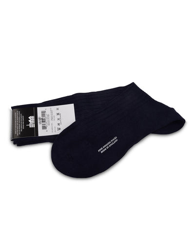 Pantherella LABURNUM Merino  Rib - Navy