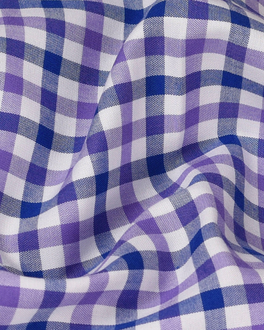 Navy Purple White Checks