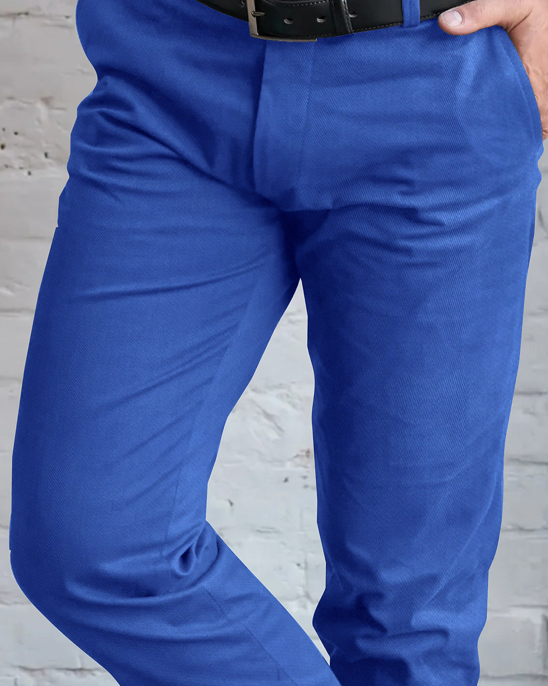 VBC :100 % Royal Blue Cavalry Twill - 3
