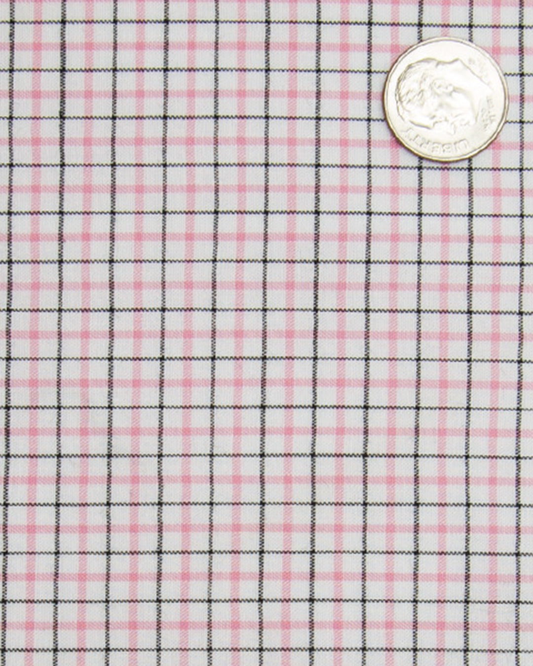 Pink Black Tattersall Checks on White - 4