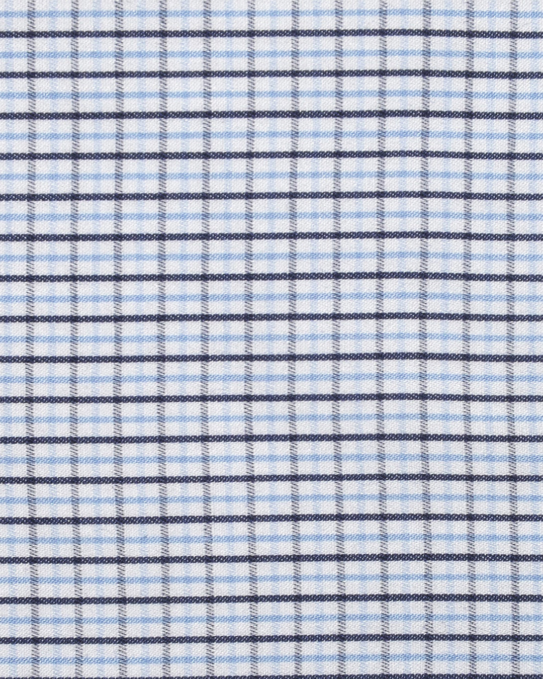 Albini: Blue Tattersal Checks - 4