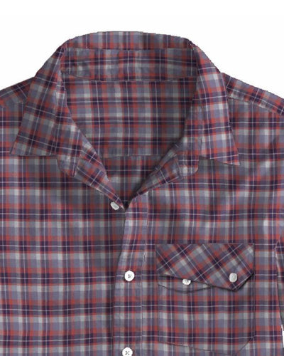 Purple Dark Peach Tartan Checks