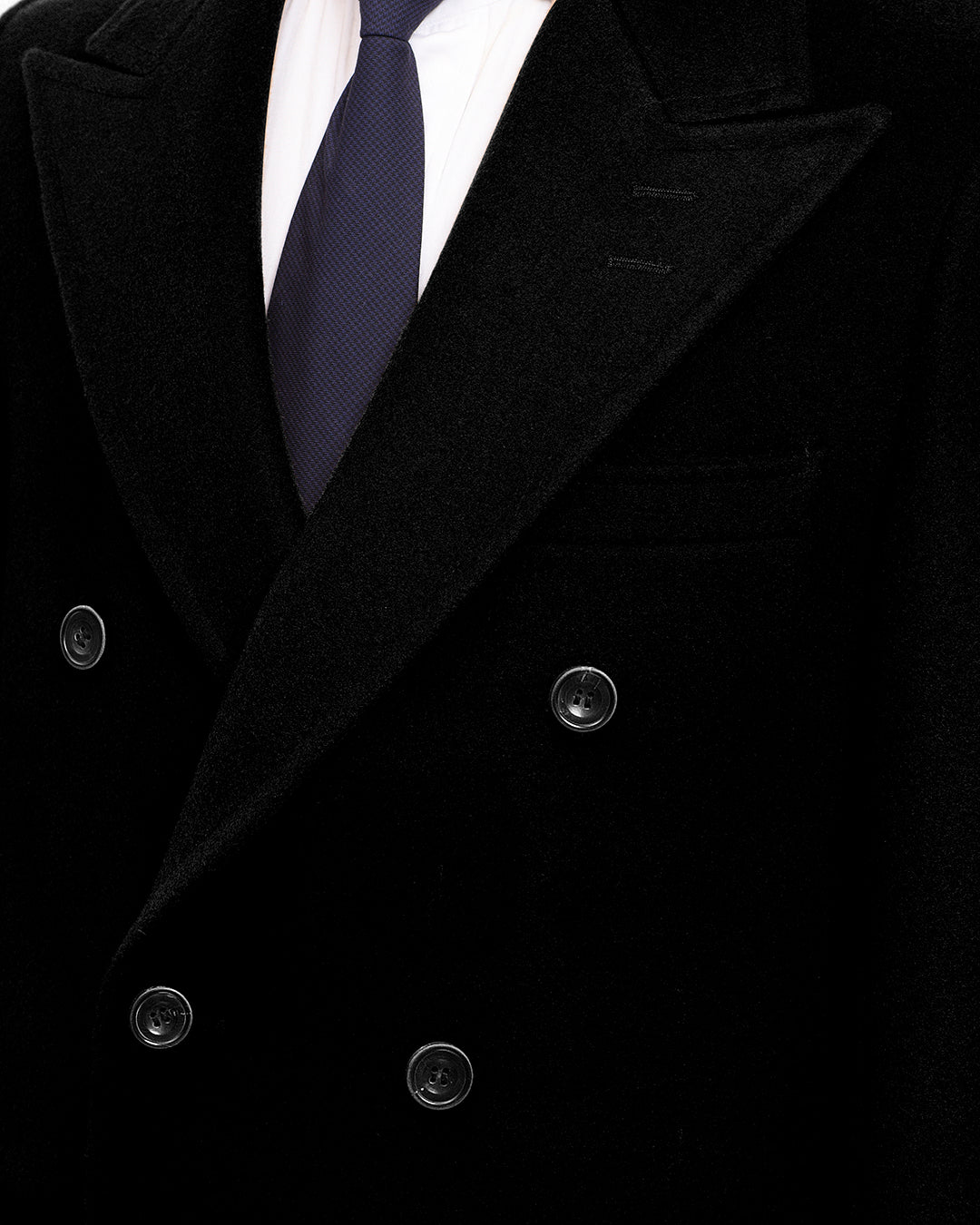 Luxire Wool Black Over Coat - 3