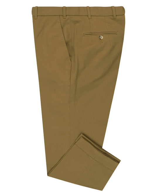 Brisbane Moss Khaki Cotton Cavalry Twill