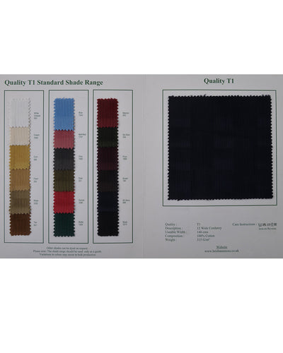 Brisbane Moss Maroon 12 Wale Corduroy