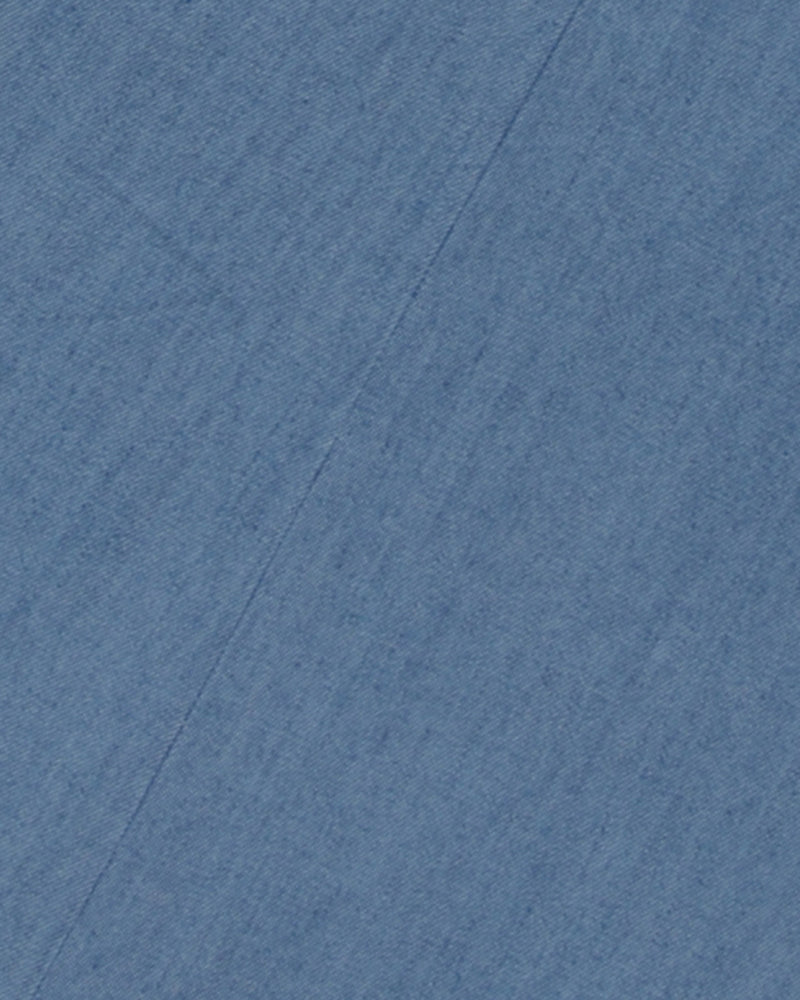 Blue Plain Cotton Pant