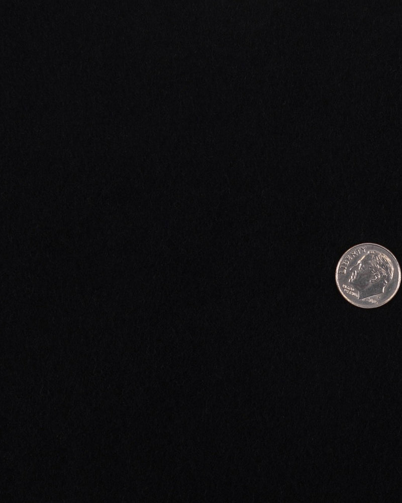 Black wool flannel Topcoat