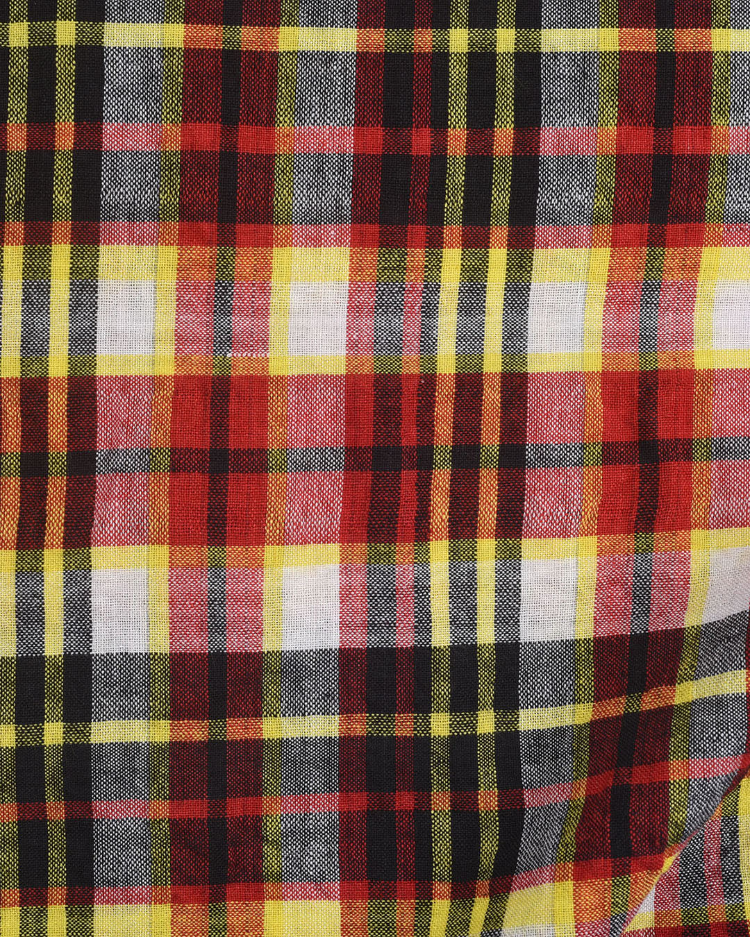 Red Black Bleeding Madras Checks - 4