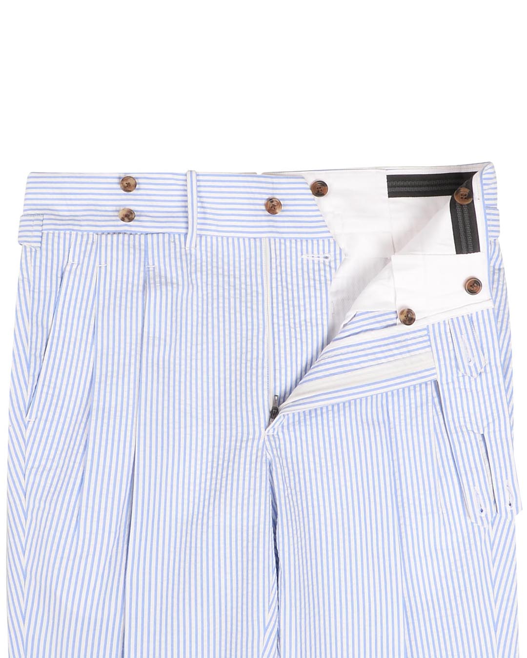 Minnis Blue Stripes Seersucker Pants