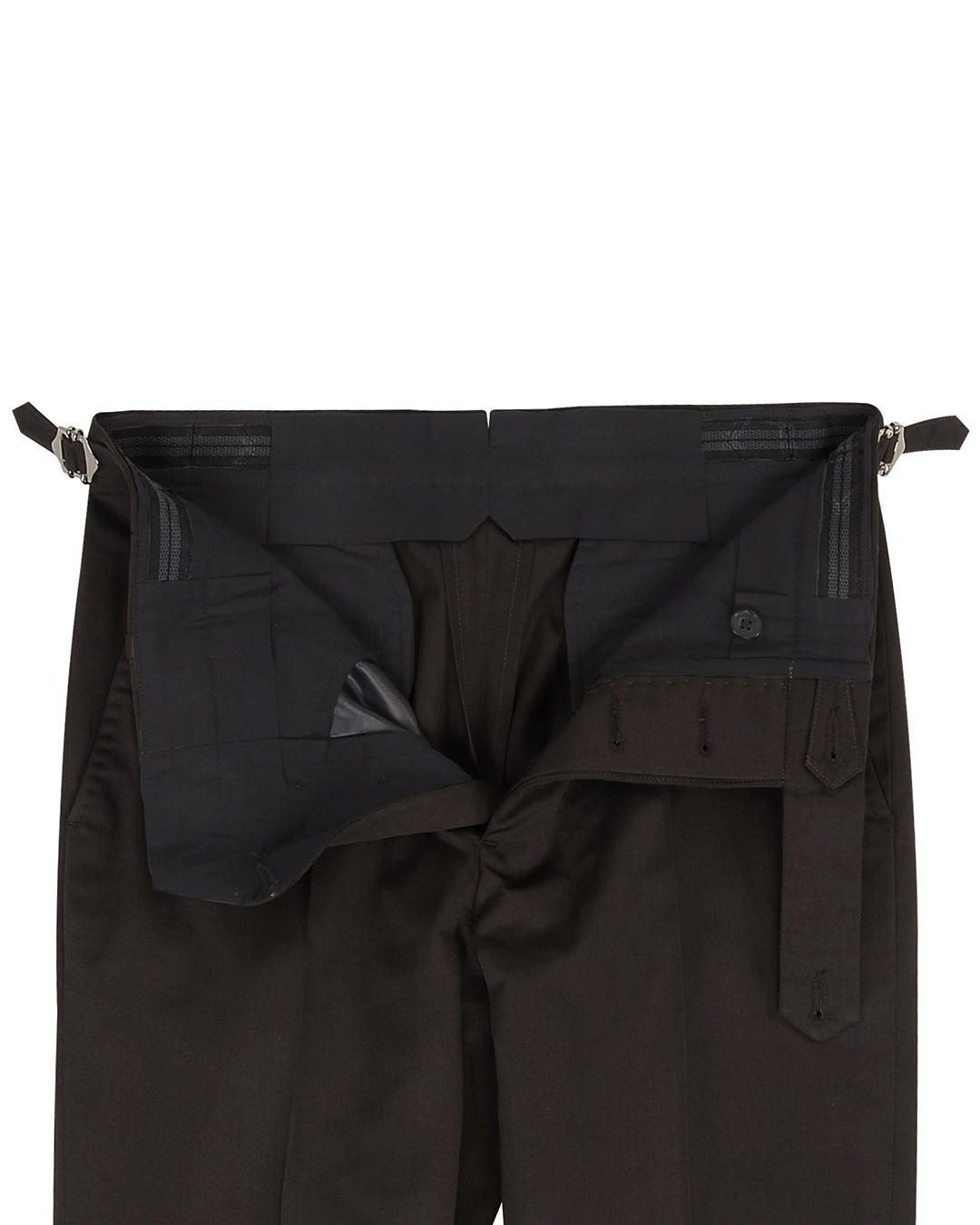 Chocolate Brown Soft Plain Chinos - 5