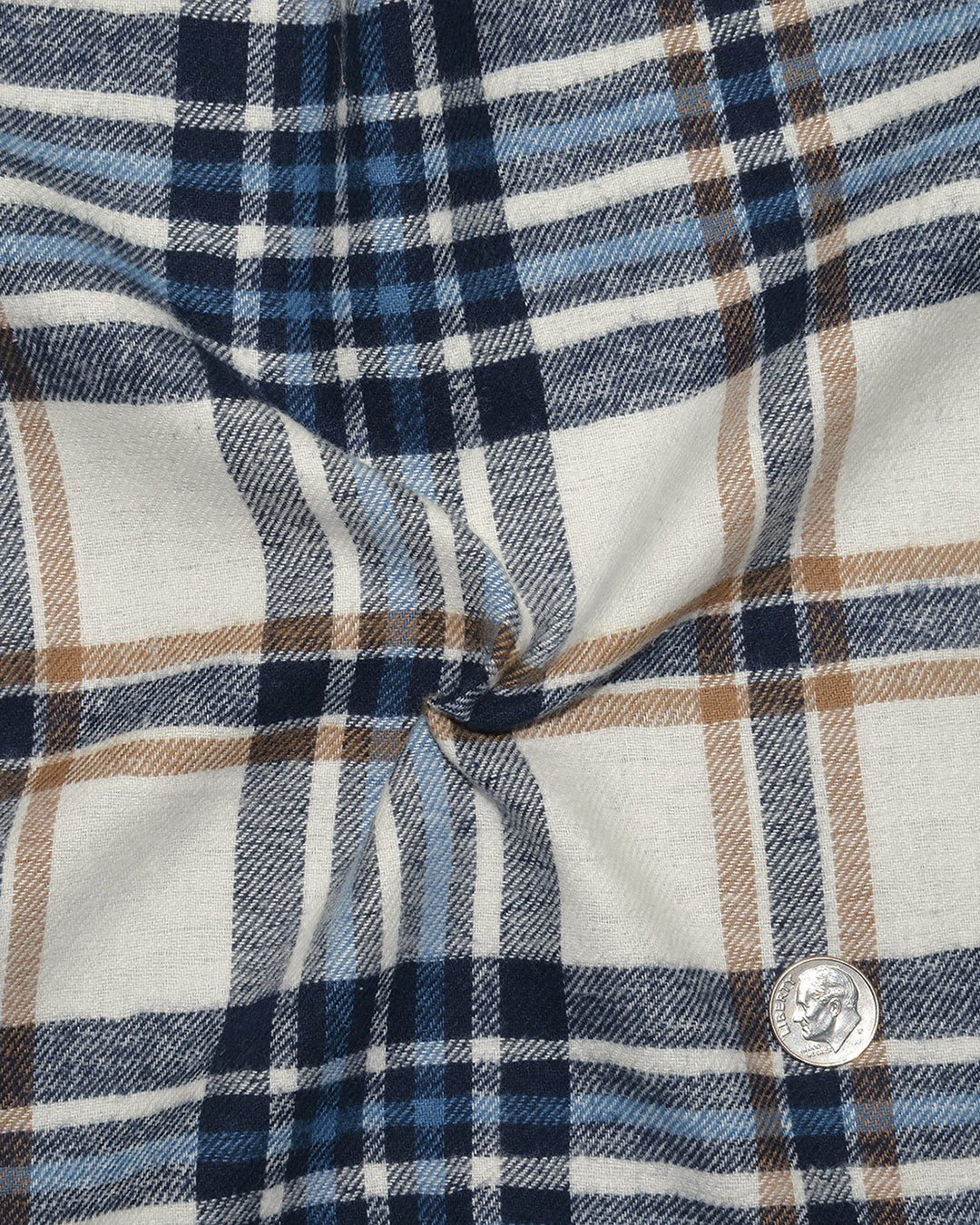 Blue &White Tartan Checks Work Shirt - 6