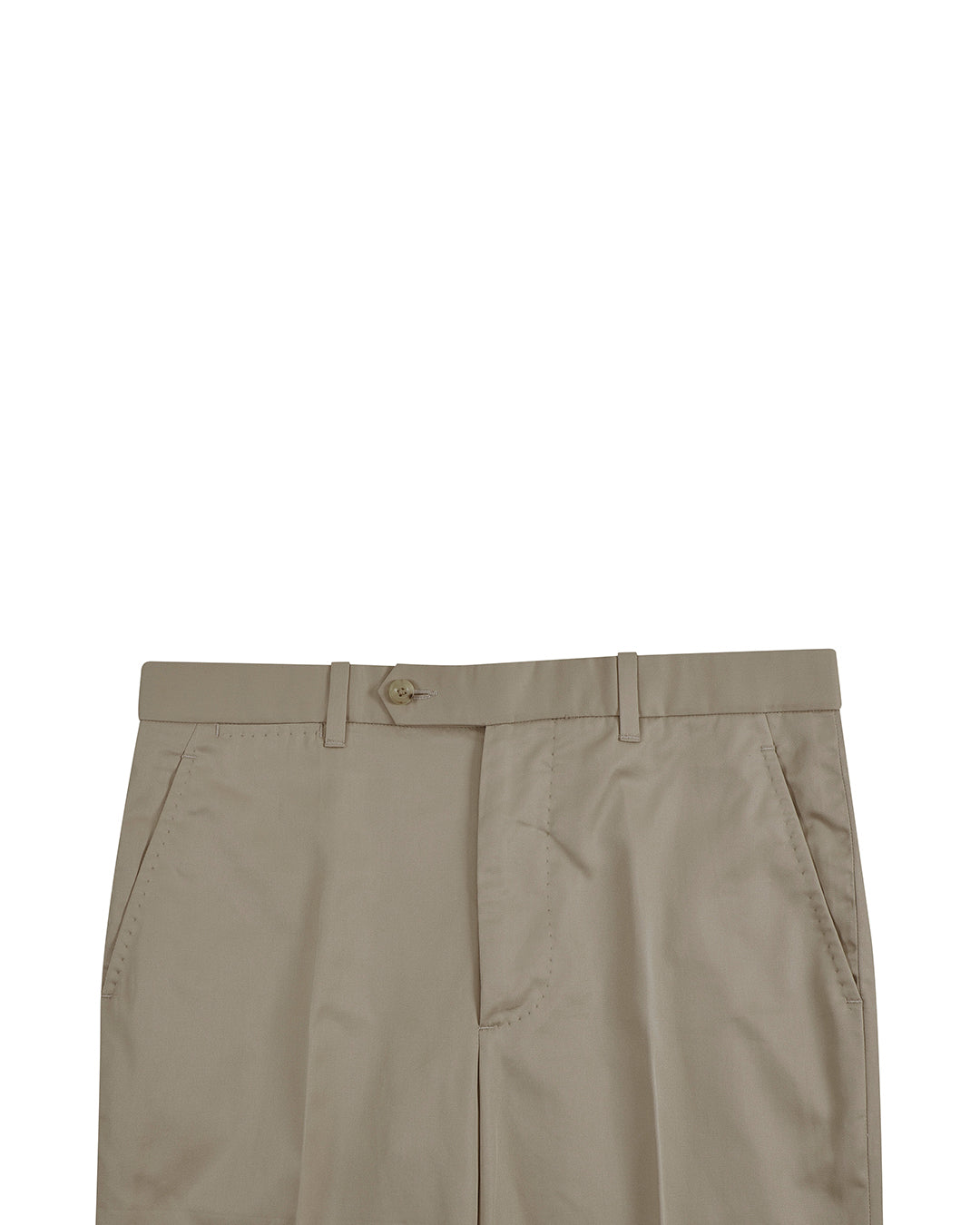 Beige Cotton Twill Dress Pant - 3