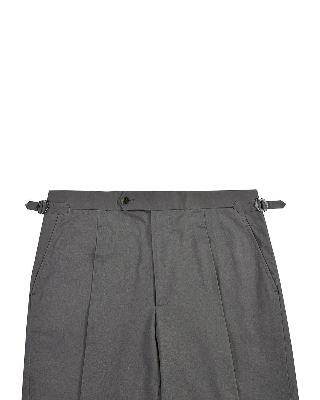 Ash Grey Cotton Twill Dress Pant