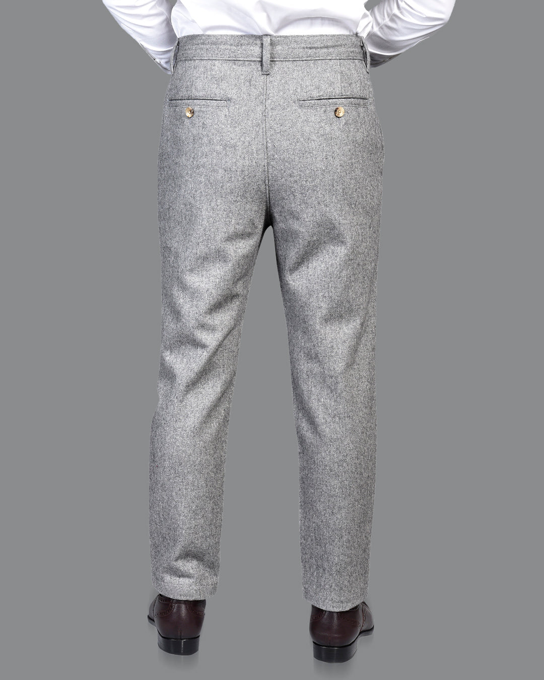 Grey Winter Pant in Recycled Wool