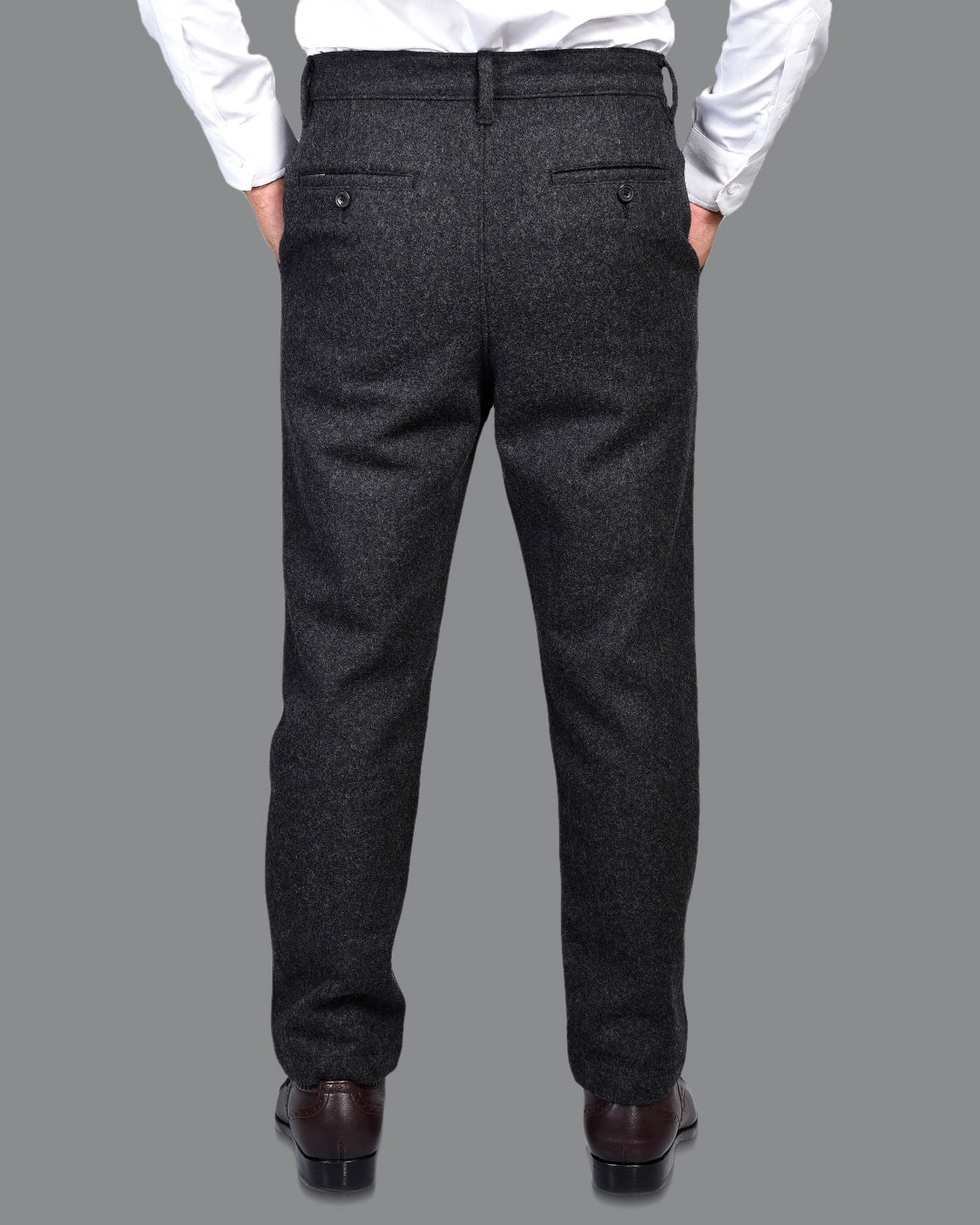 Charcoal Grey Winter Pant in Recycled Wool