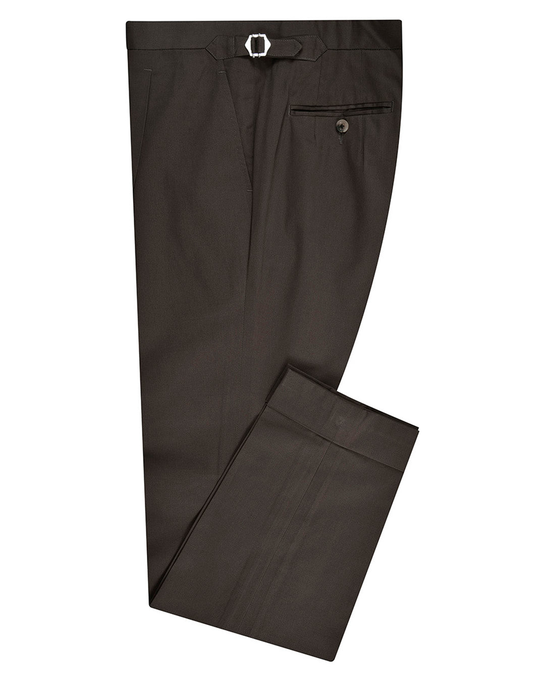 Pleated Choco Brown Pant - 1