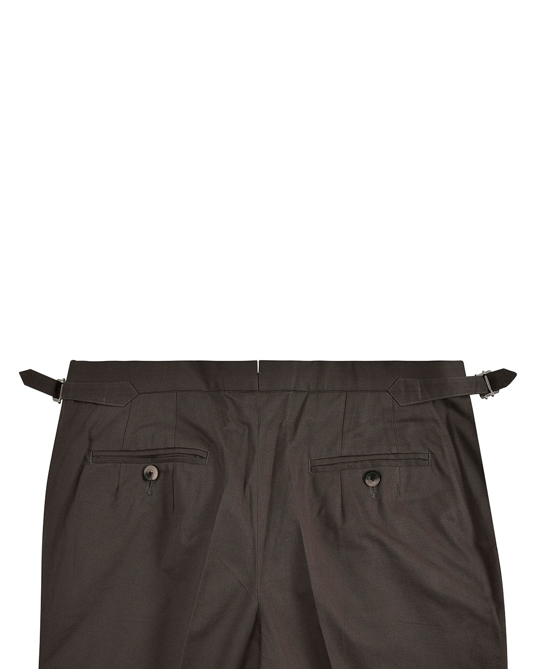 Pleated Choco Brown Plain Dress Pant