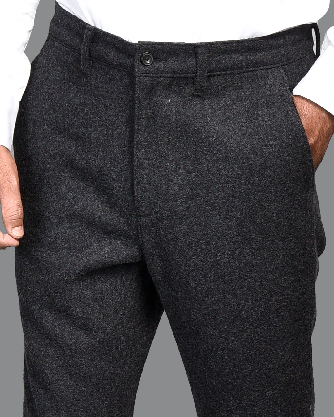 Charcoal Grey Wool Winter Pant