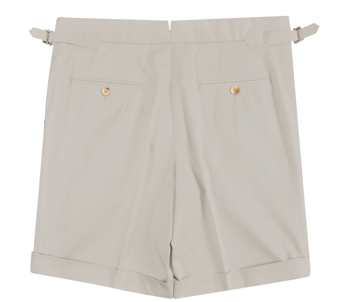 Ivory Twill Shorts - 4