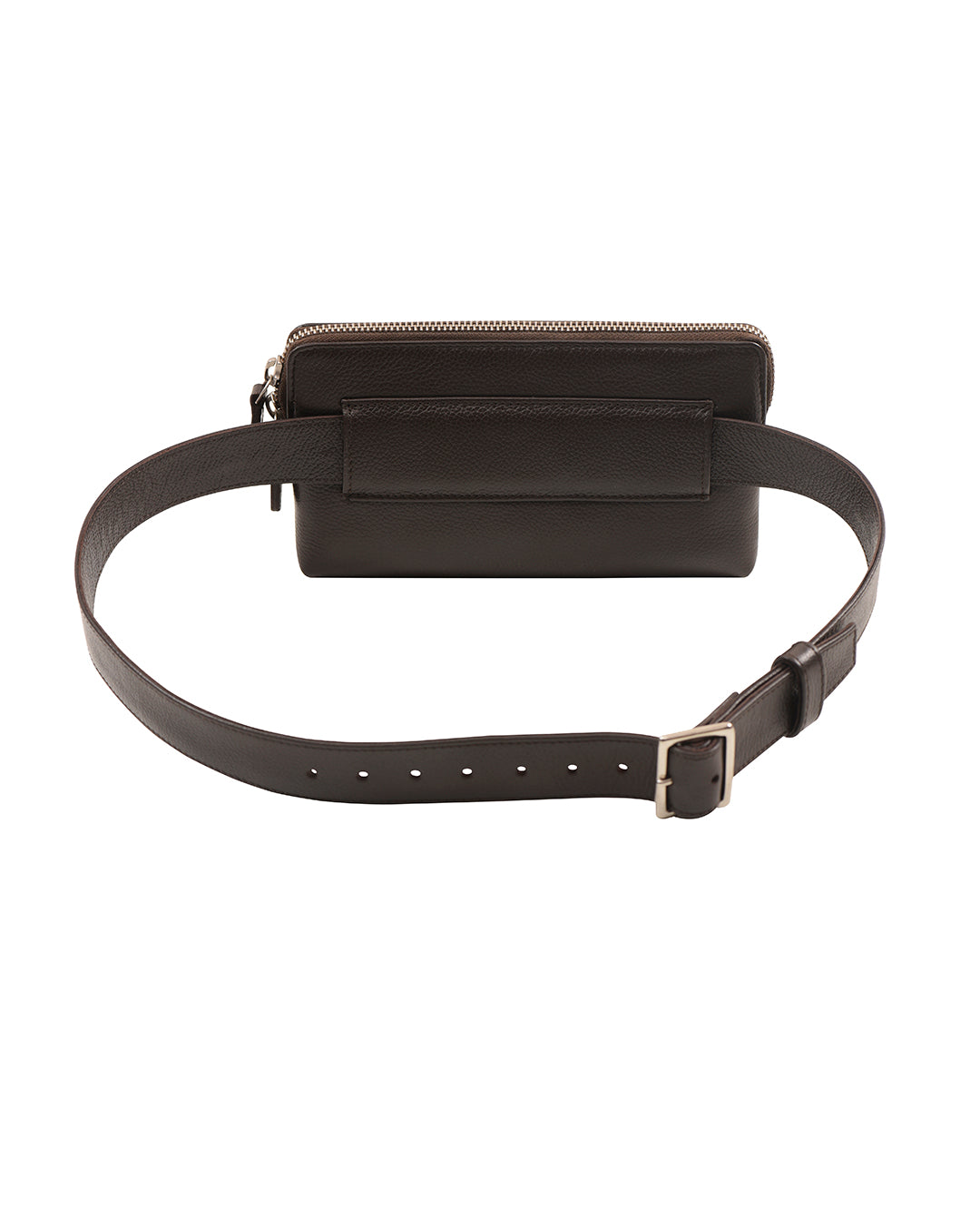 Brown Leather Waist Pouch - 1