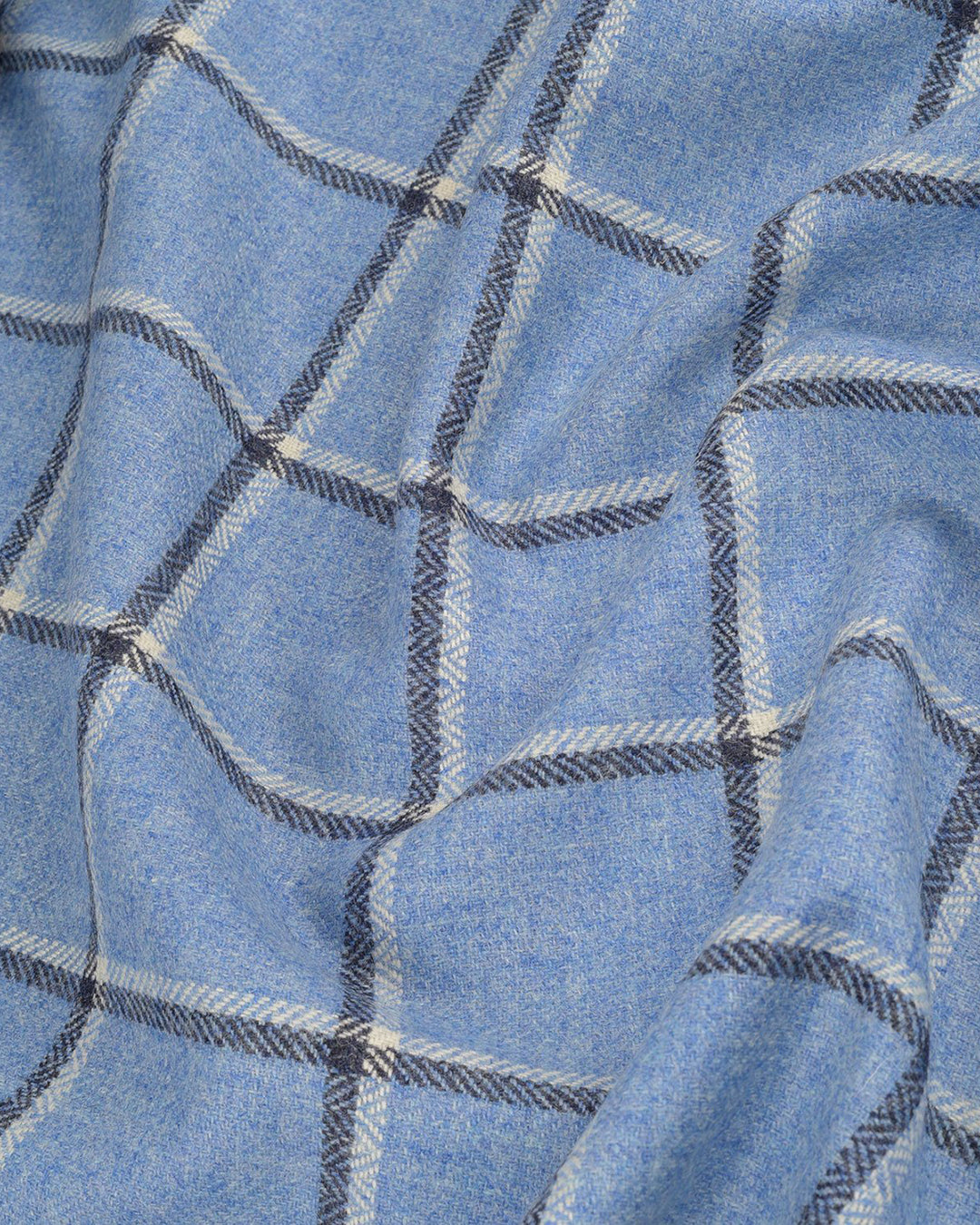 Dugdale Tweed: Blue Windowpane - 4