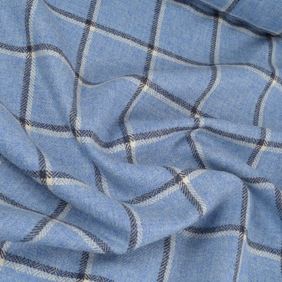 Cap Tweed in Blue Windowpane - 4