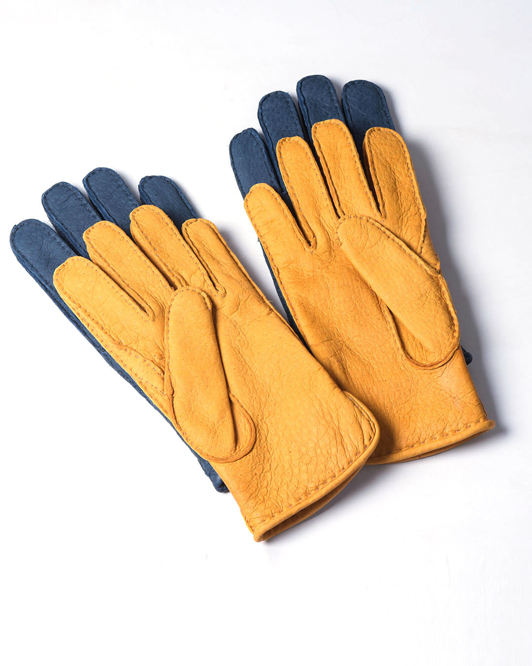 Peccary Gloves - Cashmere lined - Navy