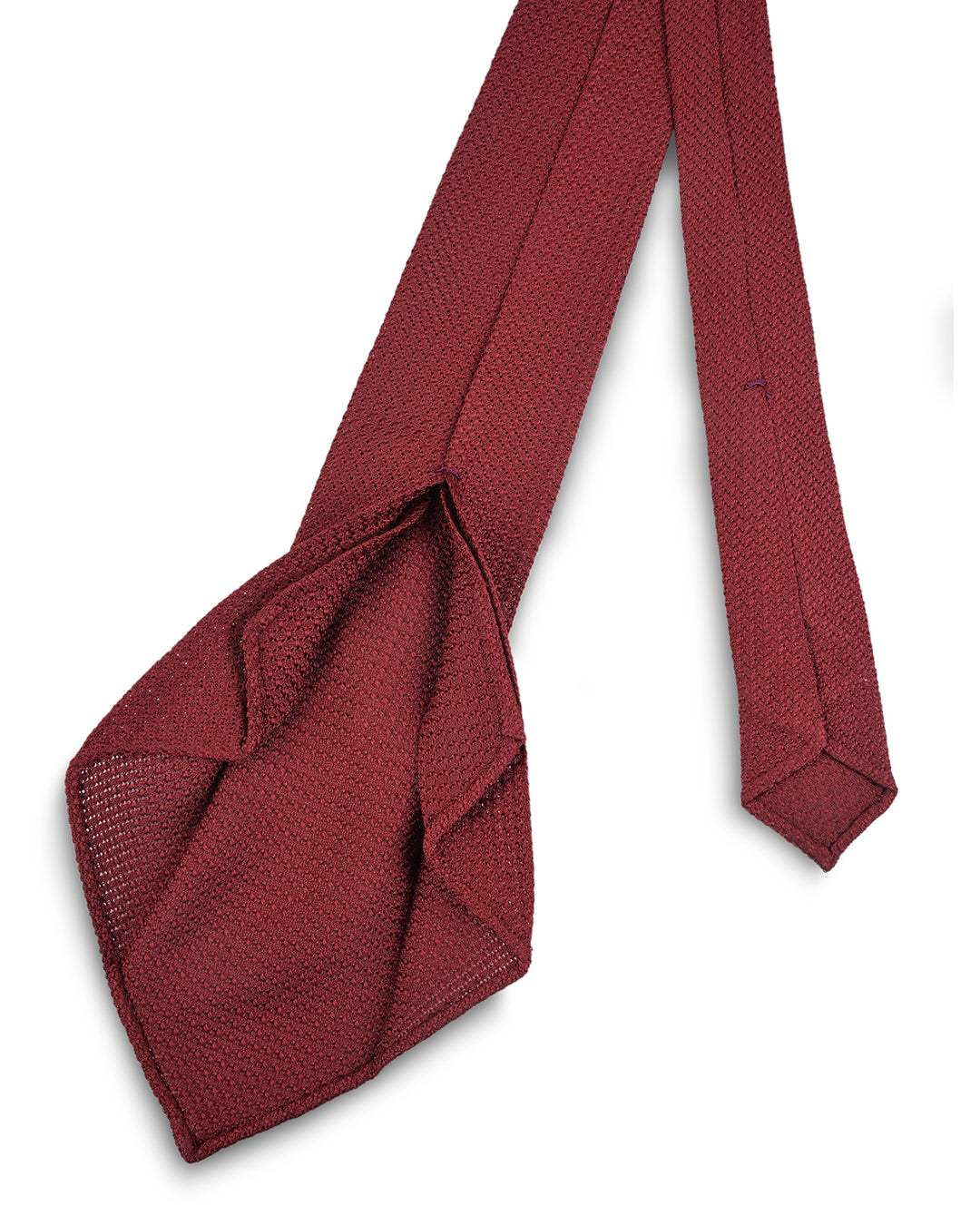 Garza Fine Maroon Tie - 3