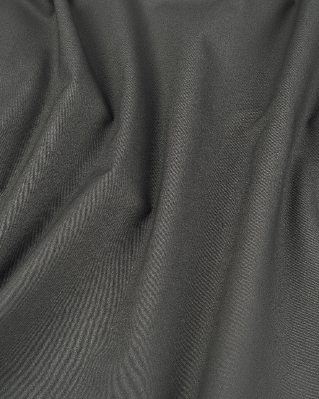 Ash Grey Twill Drawstring Pants - 2