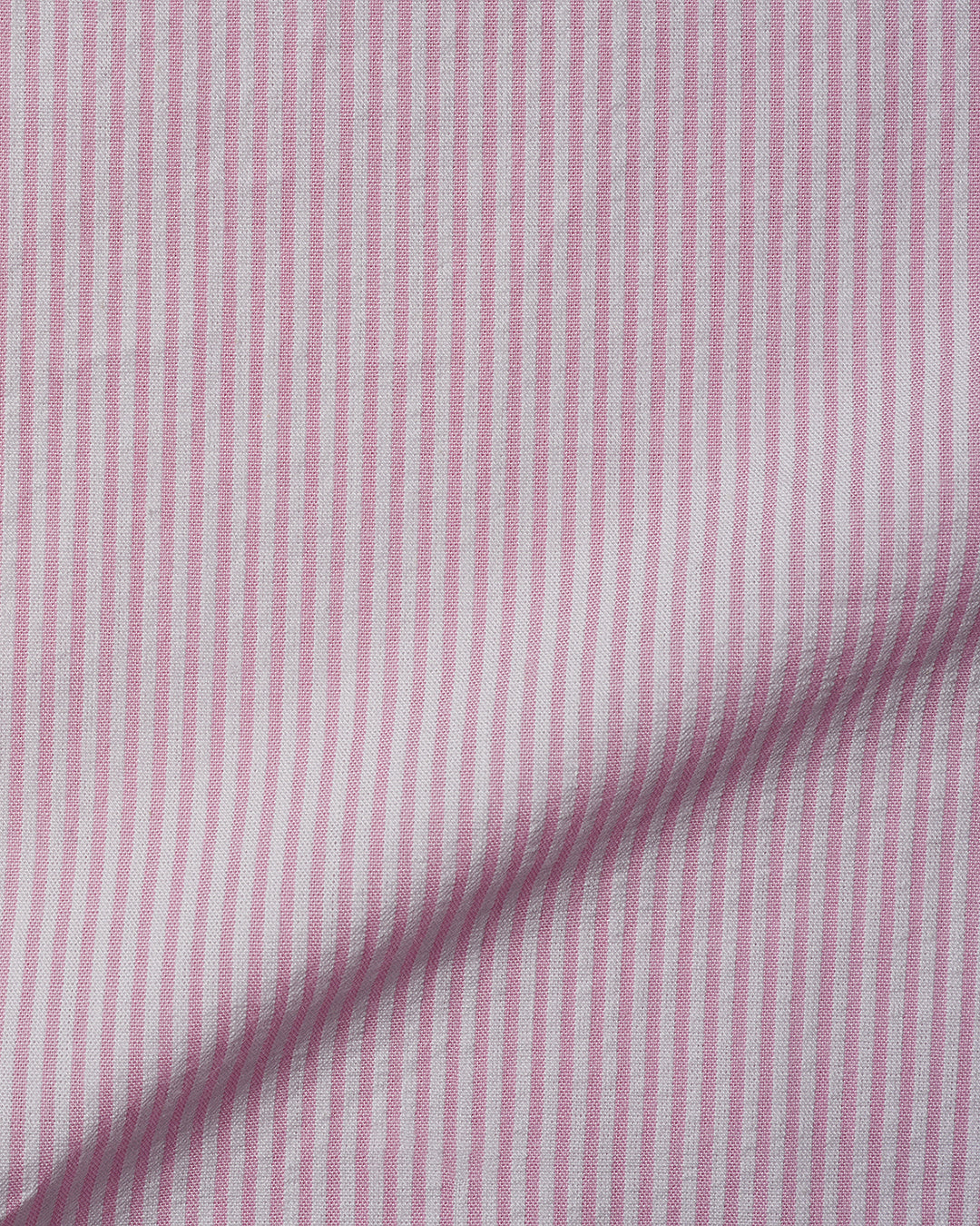 Pink White Pin Stripes Seersucker - 6