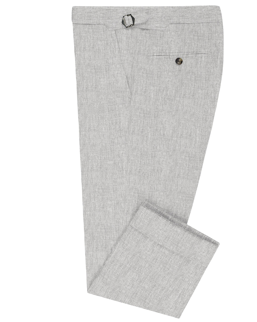 Dugdale Silver & White Melange Irish Linen - 1