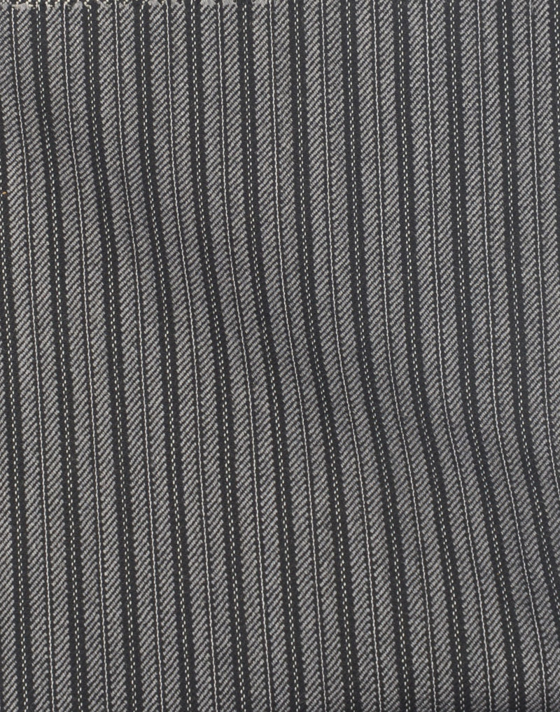 Dugdale Black Grey Twill Stripes