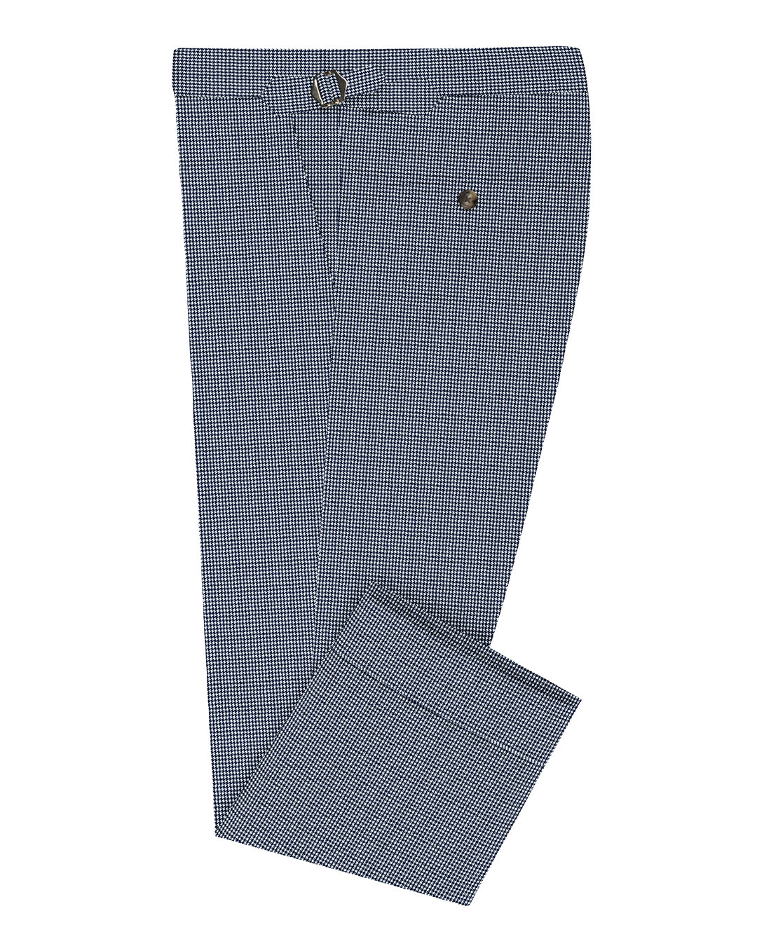 Dugdale Fine Worsted Pant - Fine Navy Dogtooth - 1