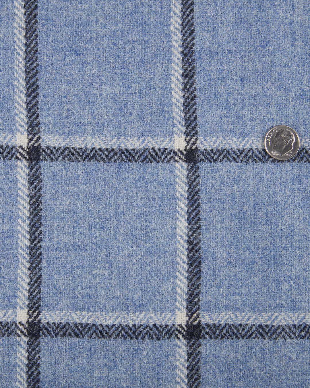Dugdale Light Blue Windowpane Tweed - 3