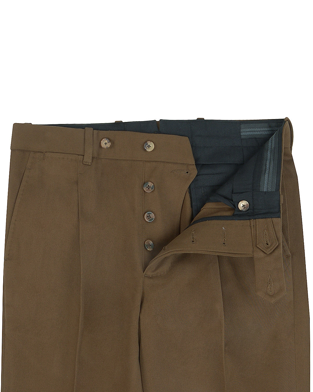 Dacota Soft Dark Brown Stretch Twill Pants - 2