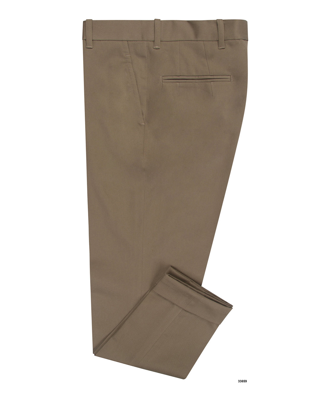 Drab Brown Twill Chino - 1