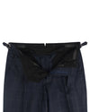 Dugdale Navy Windowpane Twill Pant